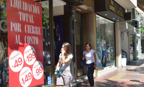 CAÍDA DE LAS VENTAS MINORISTAS EN LA CIUDAD