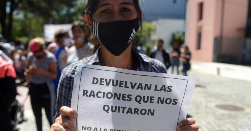 PROTESTA DE COMEDORES ESCOLARES EN LA CABA